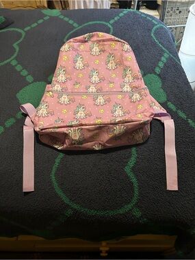 Girls Unicorn Backpack Pink Small Polyester All-Over Print Zip Adjustable Strap